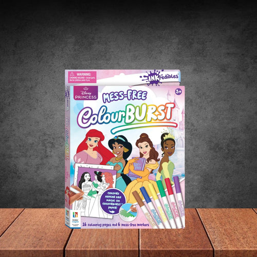 Inkredibles Colour Burst Disney Princess Colouring Book