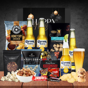 Melbourne Beer New Year Gift Hamper for him with 4 Corona Extra 355ml