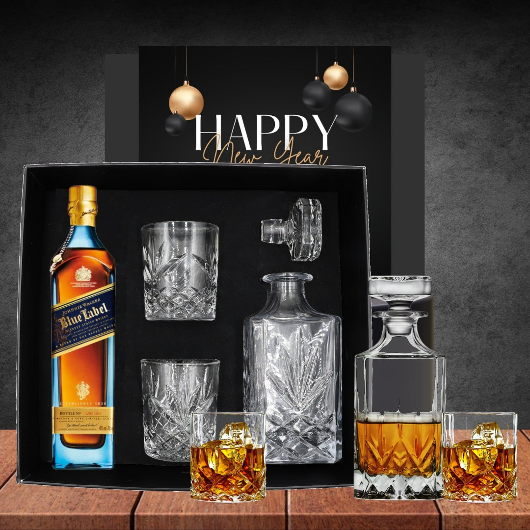 New Year Luxury Whiskey Decanter Hamper