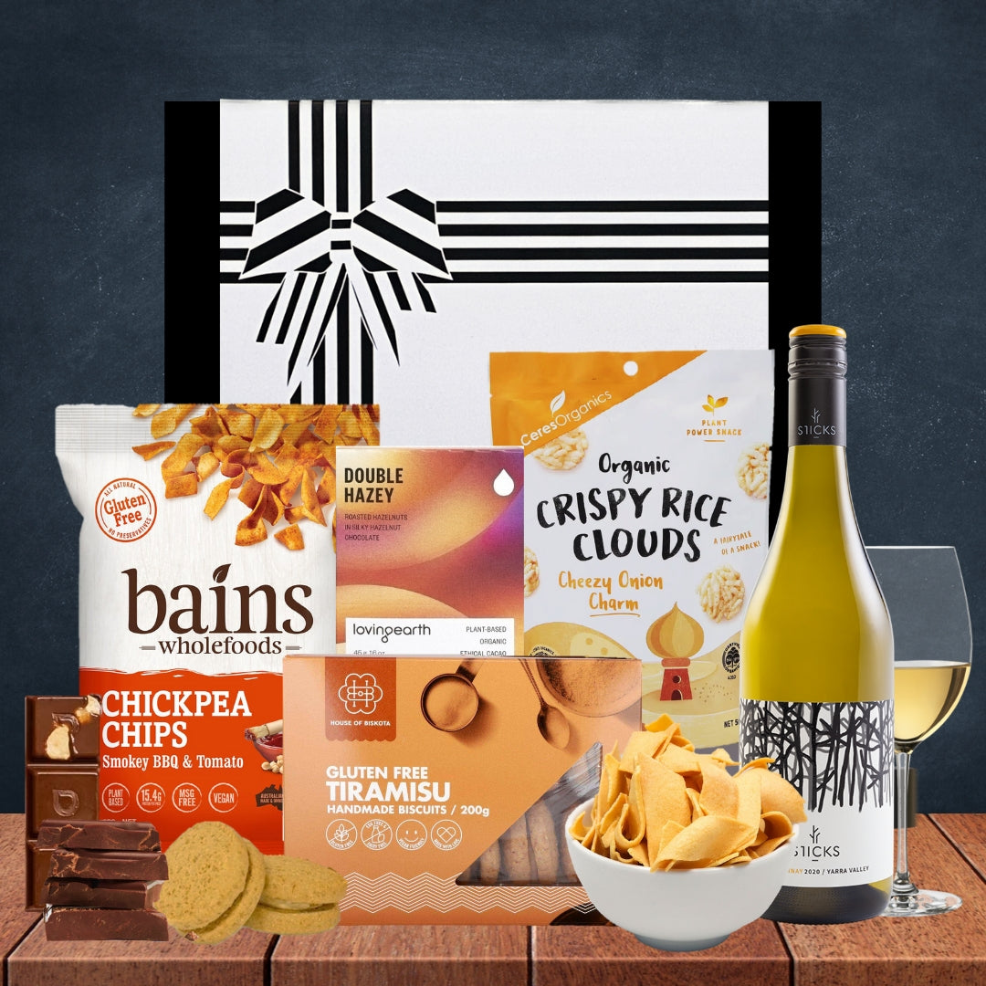 Vegan Delights & Chardonnay Hamper