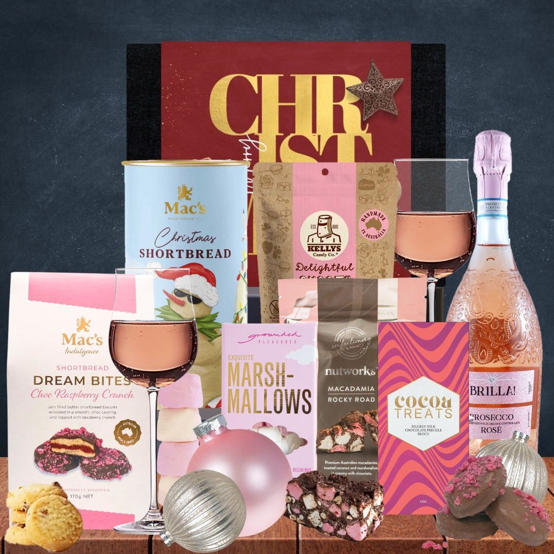 Melbourne Sparkling Rose Wine Christmas Hamper