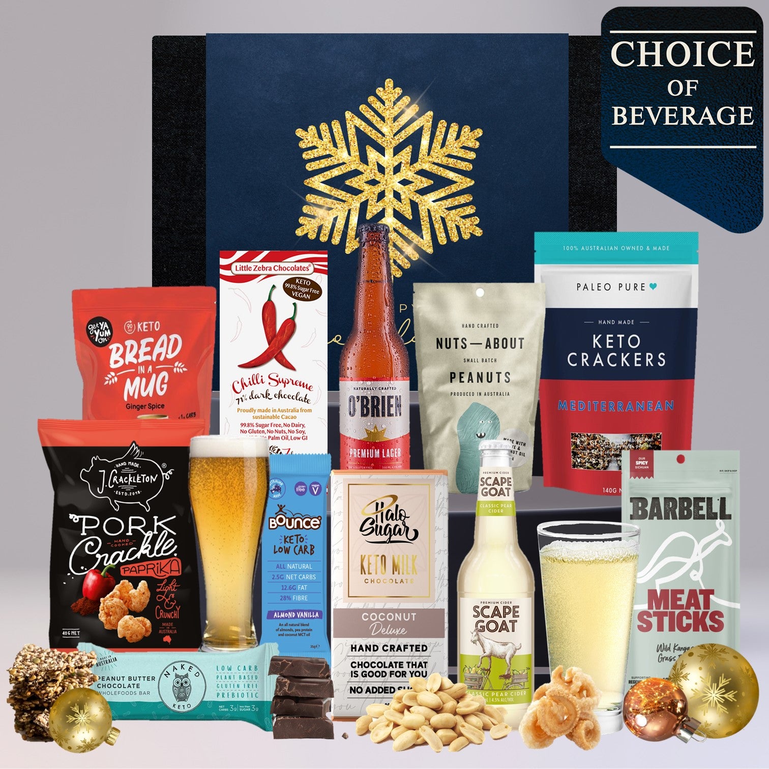 Beer & Keto Snacks Christmas Hamper