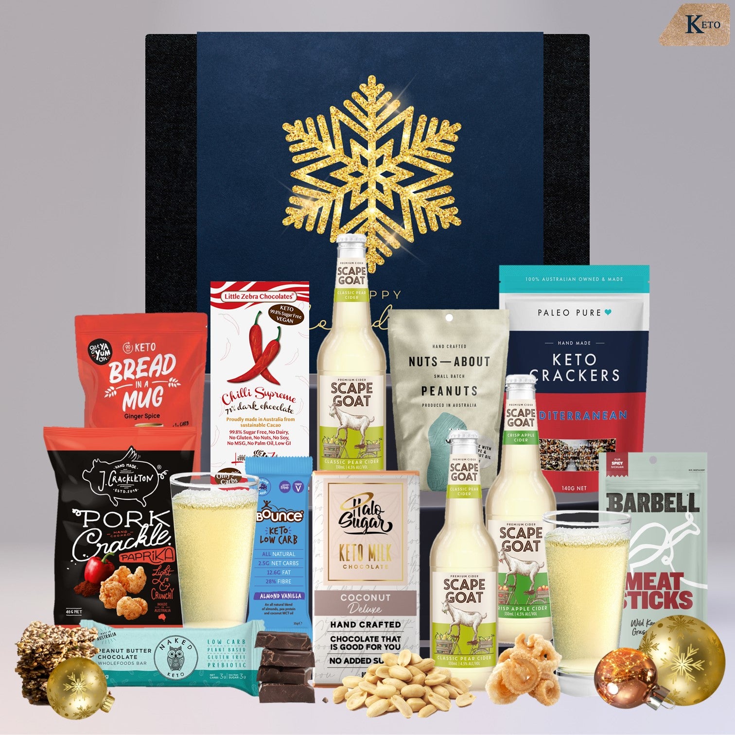 Beer & Keto Snacks Christmas Hamper