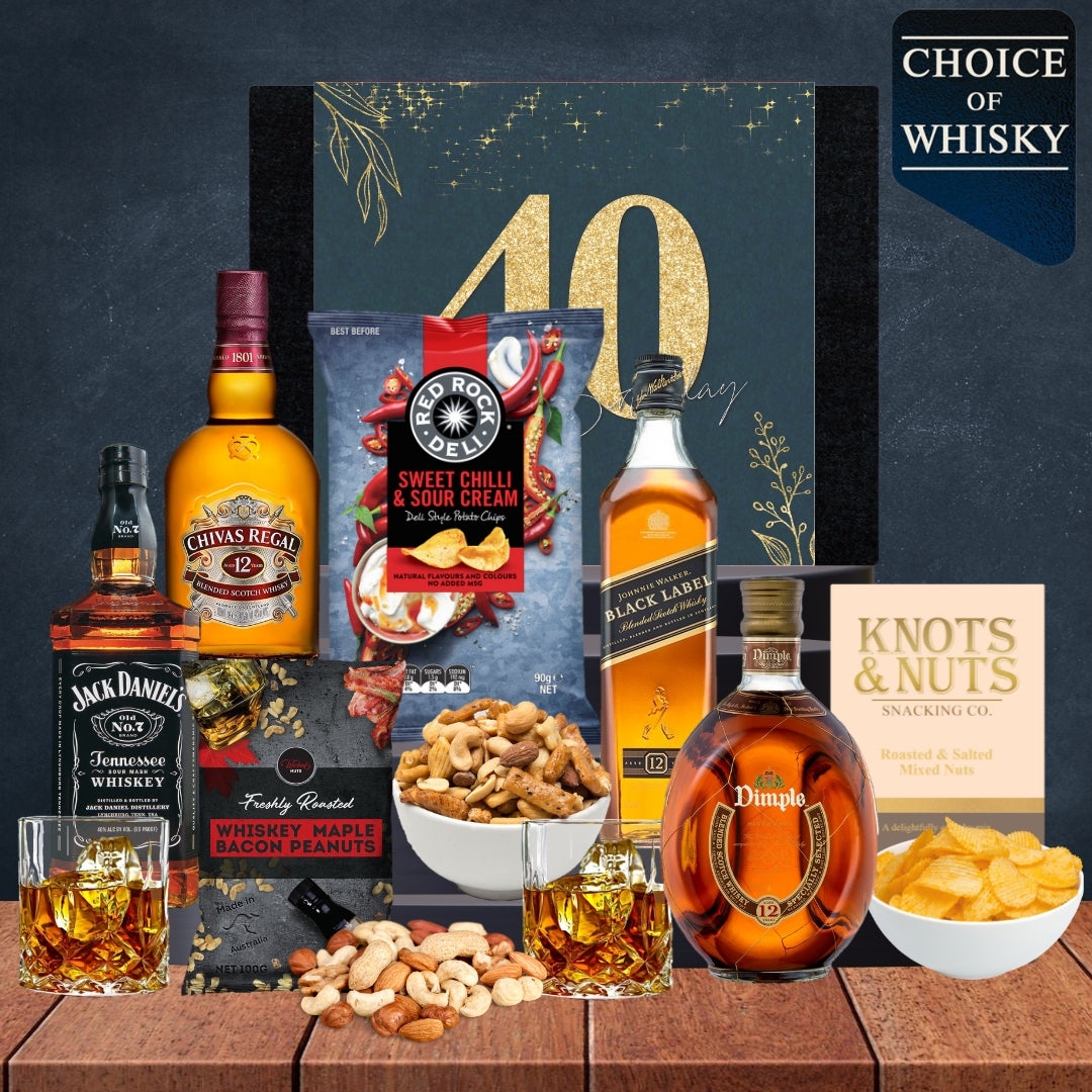 Happy 40th Whisky & Snack Birthday