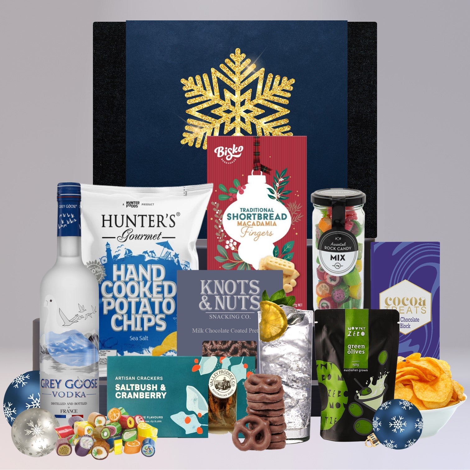 Vodka & Snacks Melbourne Christmas Hamper