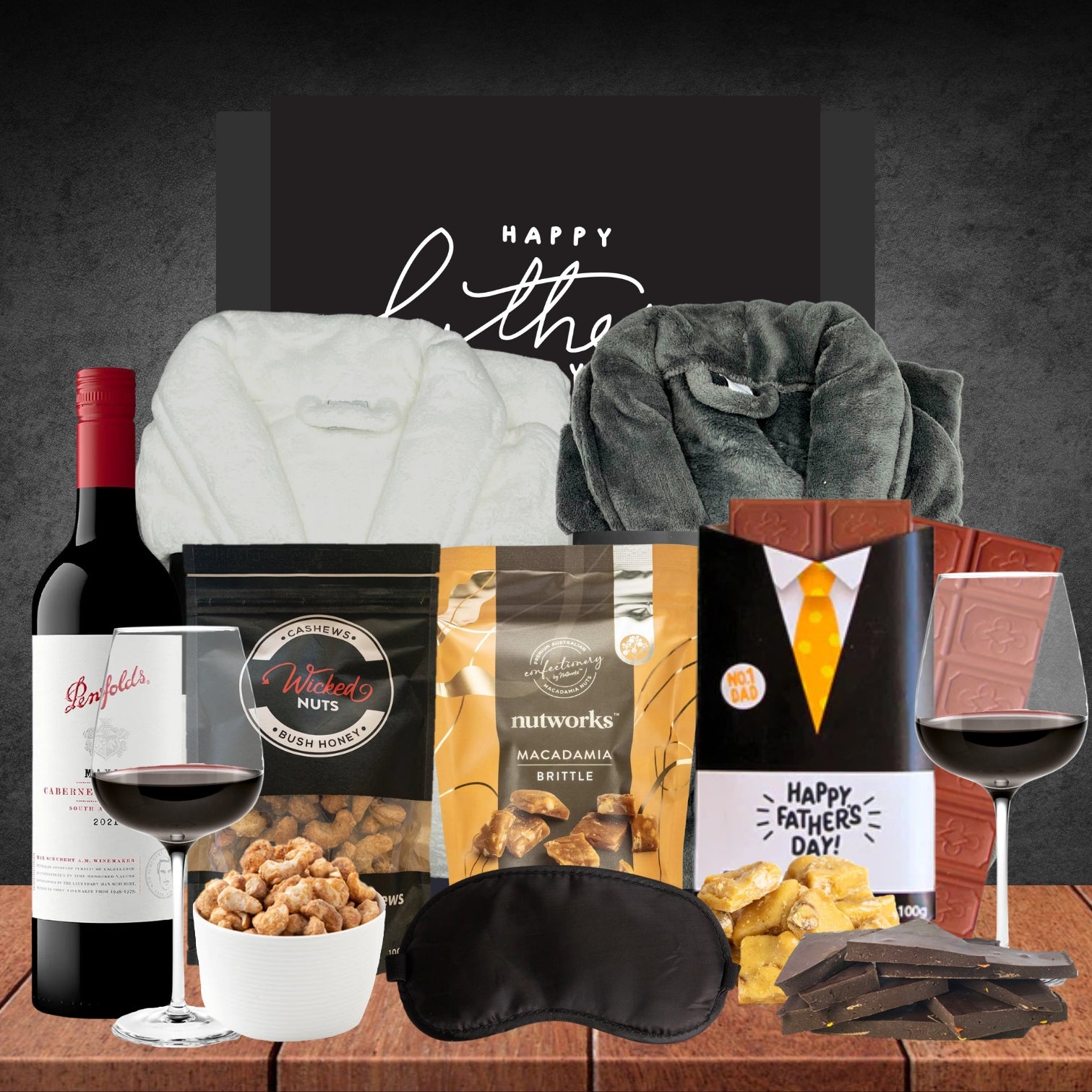 Dad's Luxury Robe & Cab Shiraz Hamper