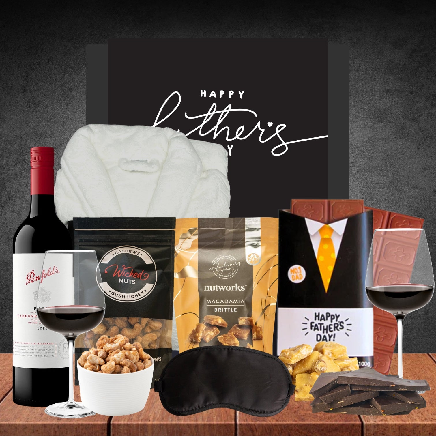 Dad's Luxury Robe & Cab Shiraz Hamper