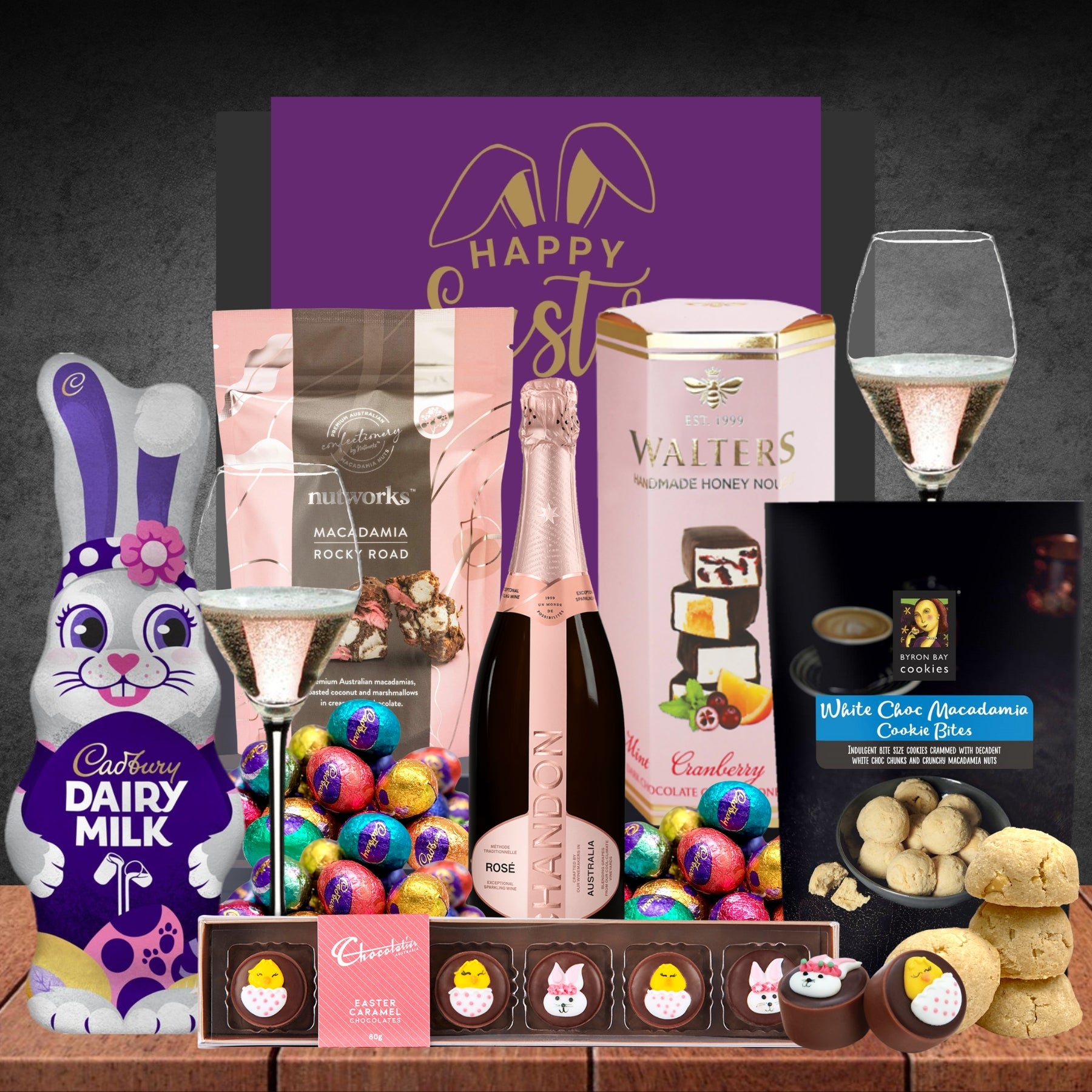 Easter Prosecco Rose & White Choc