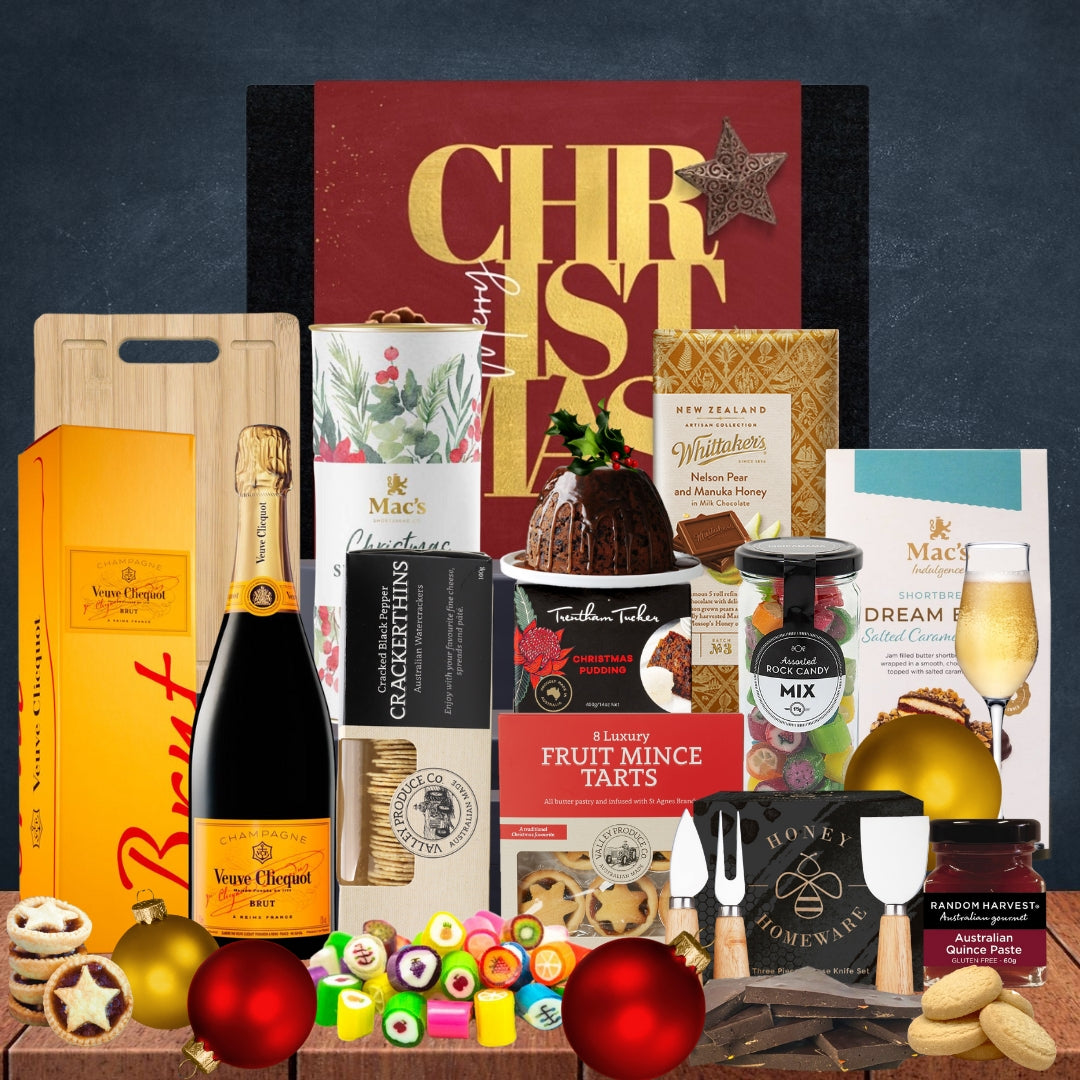 Christmas Veuve Champagne Hamper For Her