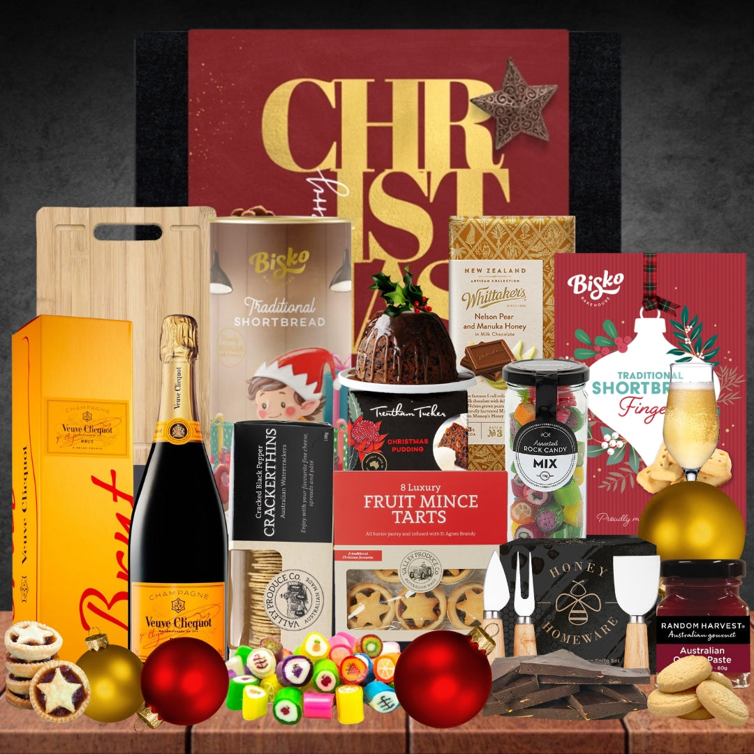 Christmas Veuve Champagne Hamper For Her