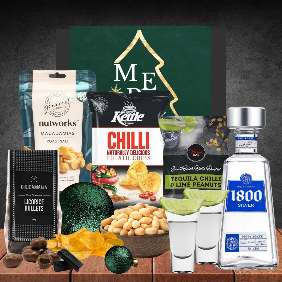 Christmas Tequila Alcoholic Snack Hamper