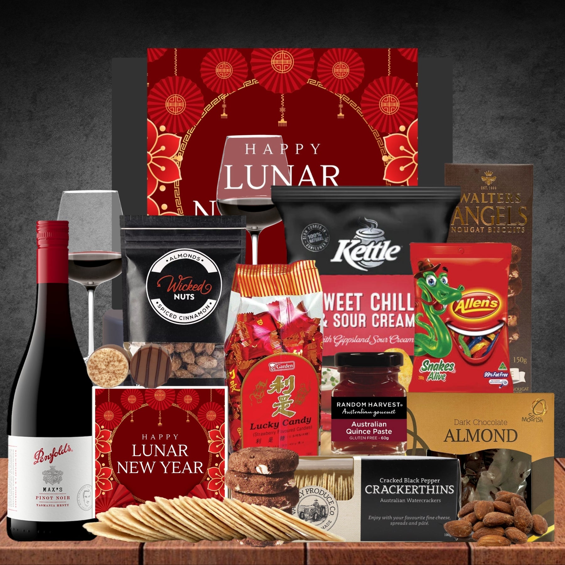 Lunar New Year Red wine Hamper for Her