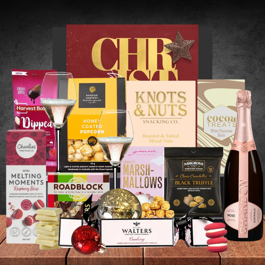 Christmas Chandon Rose Hamper for Her
