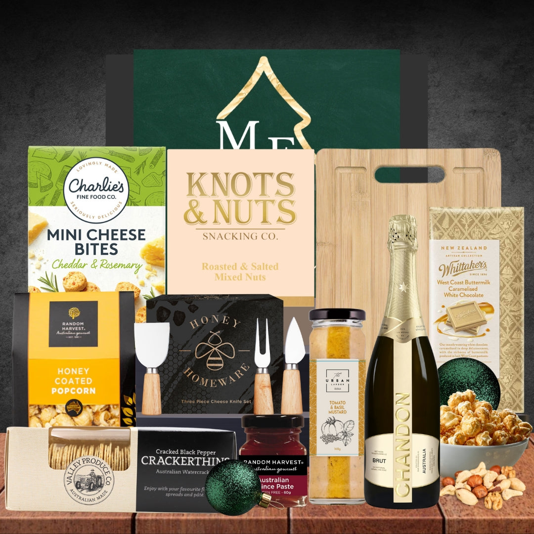 Aussie Christmas Cheese Board & Sparkling Hamper