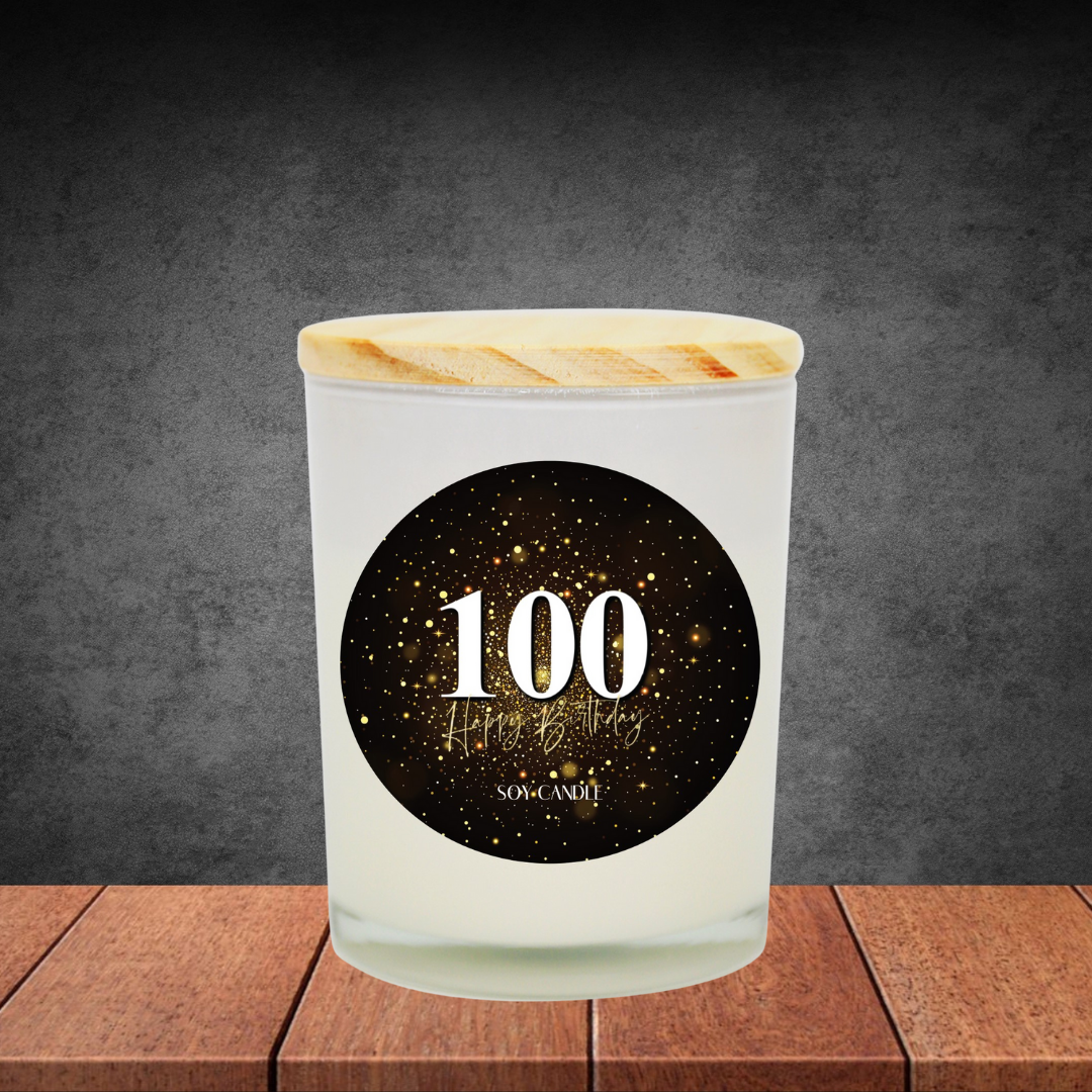 100th Birthday Soy Candle
