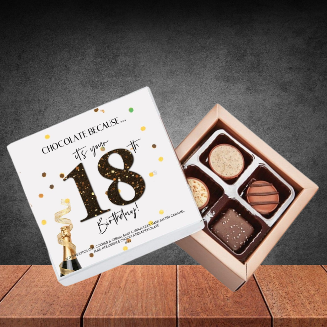 18th Birthday Pure Indulgence Choc Box 40g