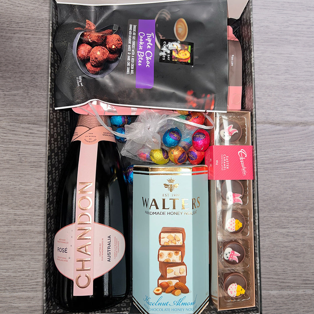 Easter Prosecco Rose & White Choc