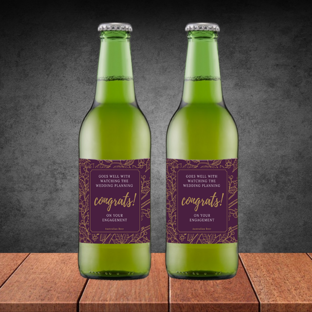 2 Engagement Congrats Australian Beers 330ml
