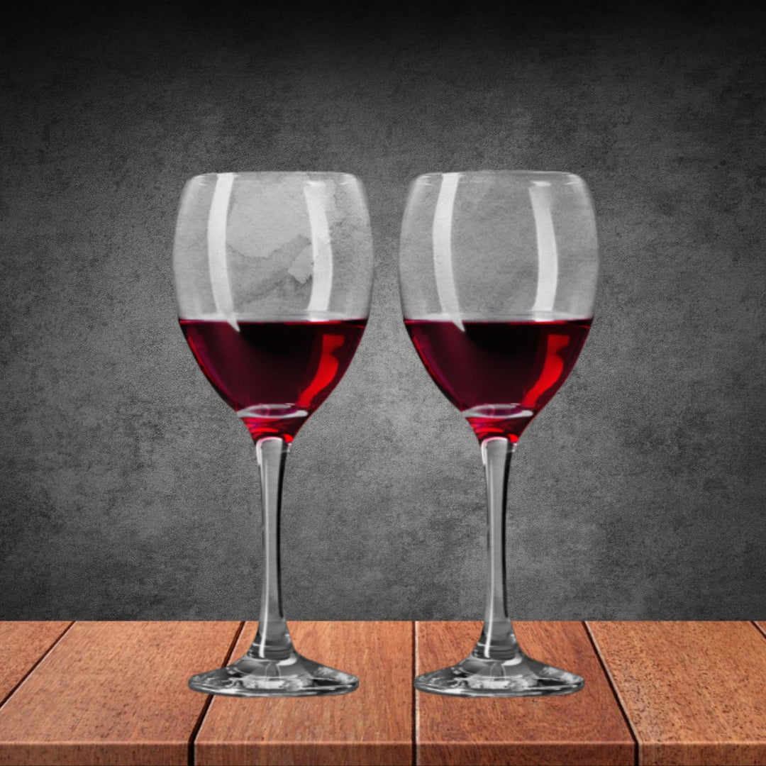 2 Lav Odin Empire Wine Glasses