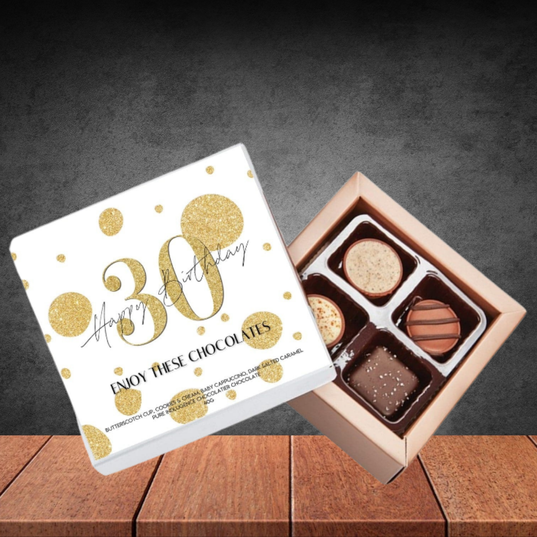 30th Birthday Pure Indulgence Choc Box 40g