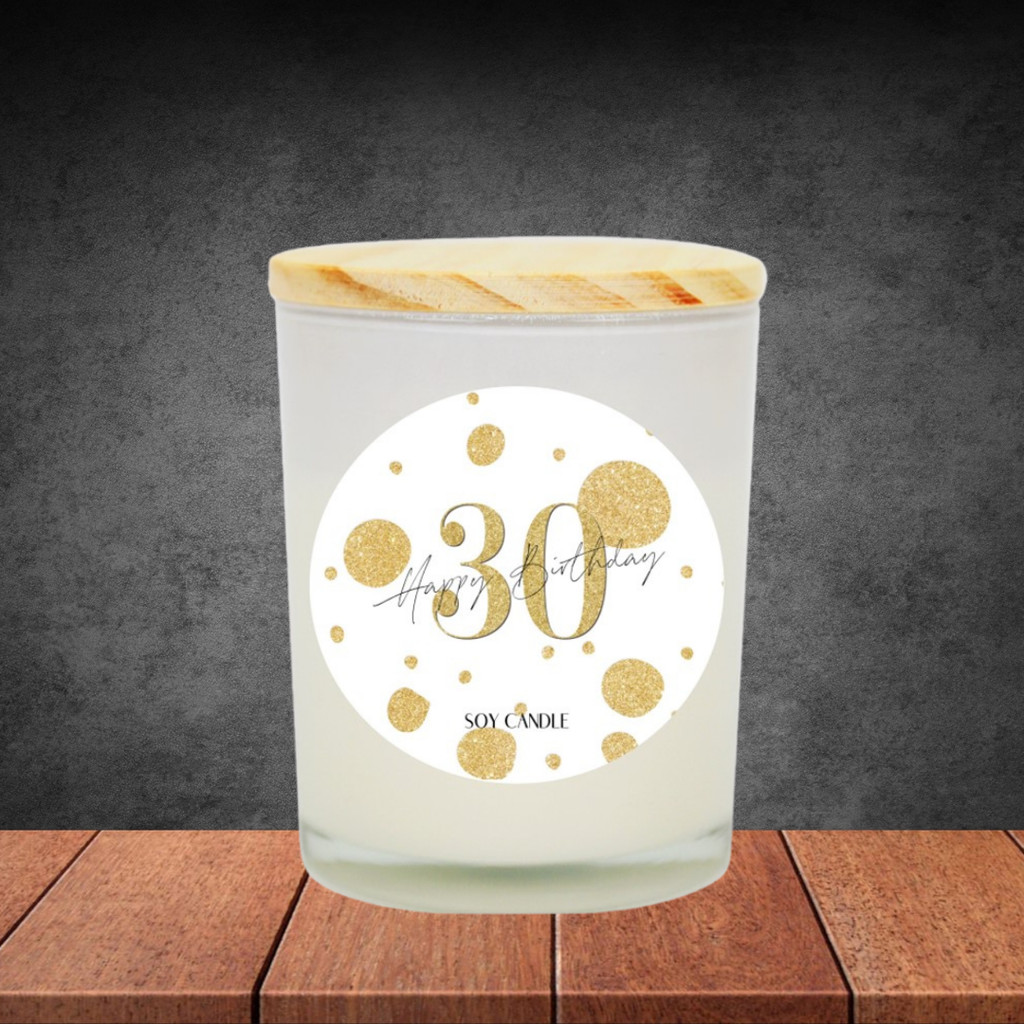 30th Birthday Soy Candle