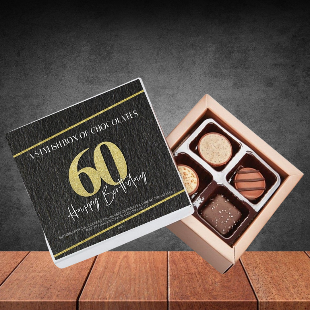 60th Birthday Pure Indulgence Choc Box 40g