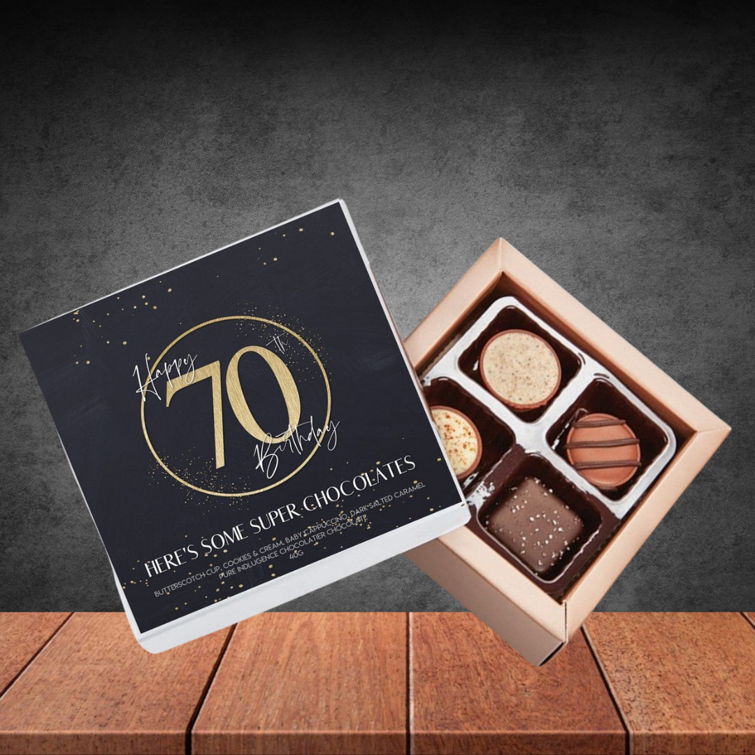 70th Birthday Pure Indulgence Choc Box 40g