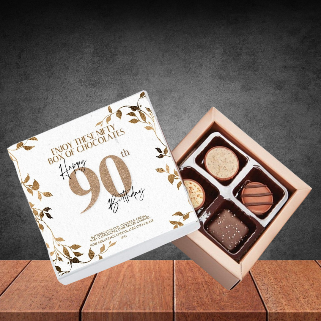 90th Birthday Pure Indulgence Choc Box 40g