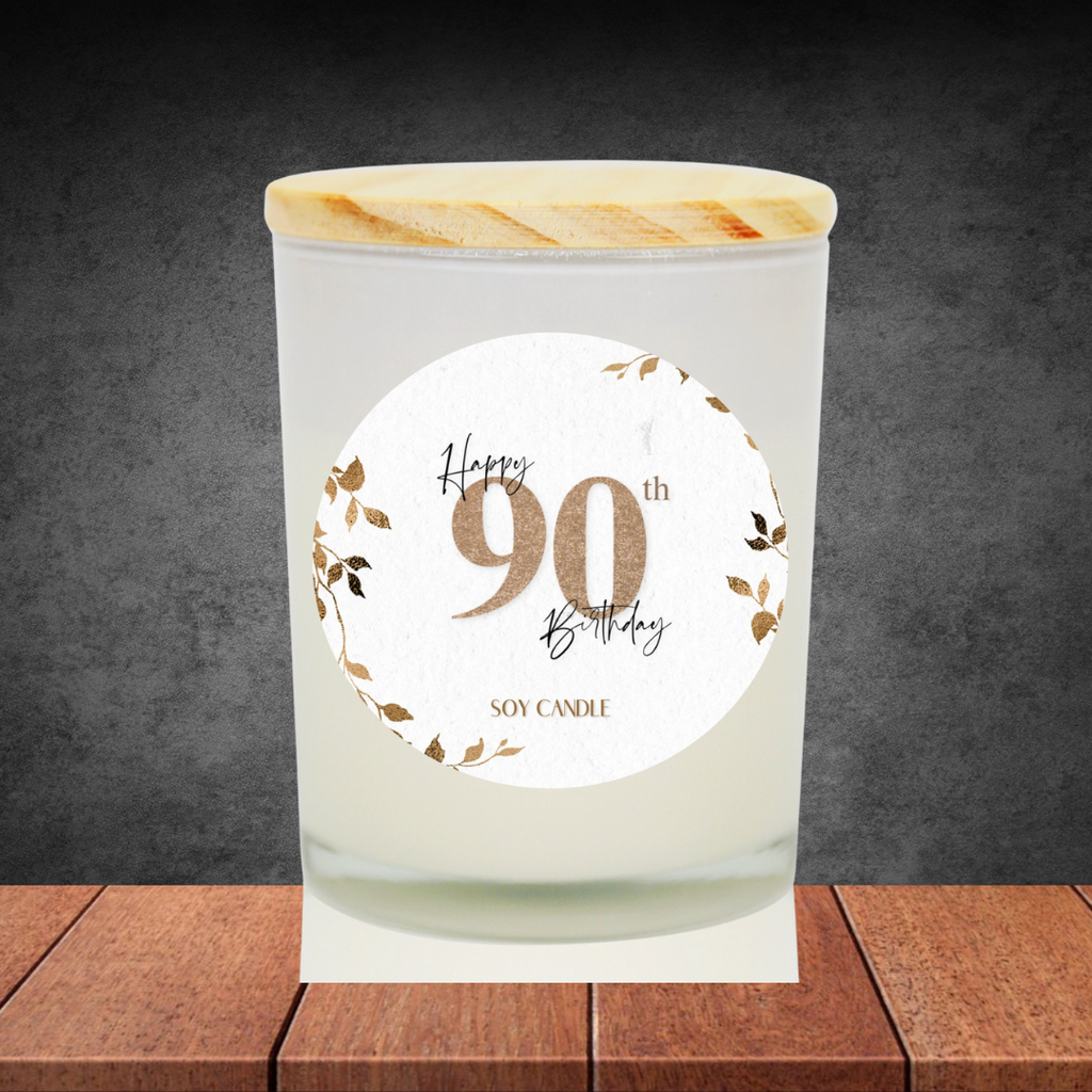 90th Birthday Soy Candle