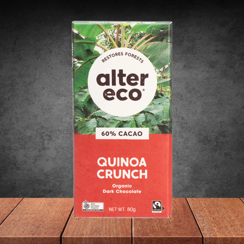 Alter Eco Quinoa Crunch Chocolate 80g