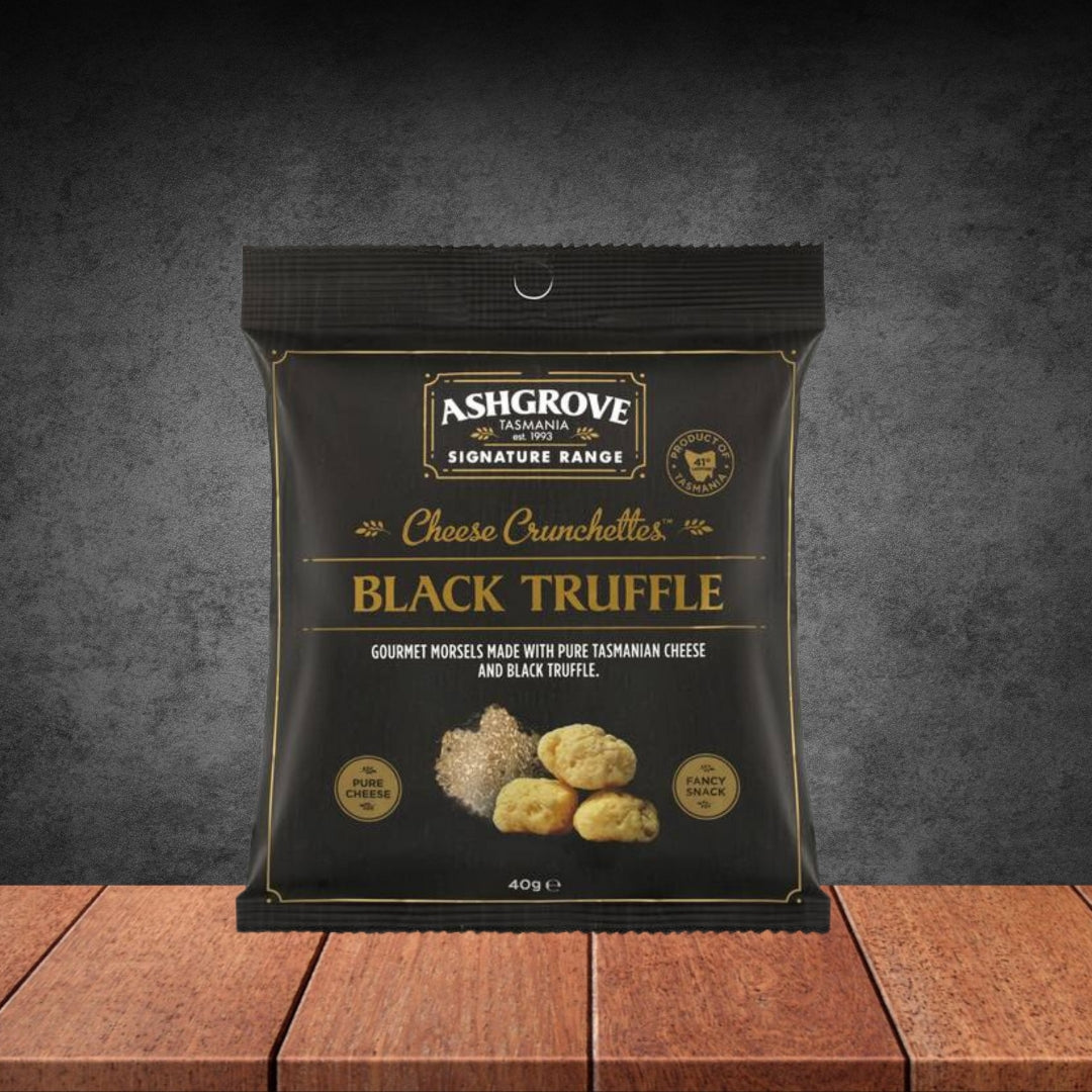 Ashgrove Cheese Crunchettes Black Truffle 40g