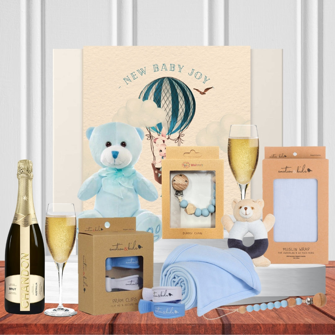 Blue Bubbles Baby Bear