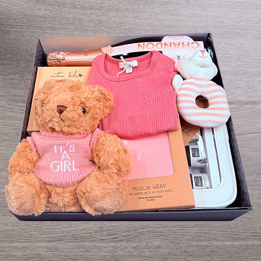 Pink Blessed Baby & Bubbles Hamper