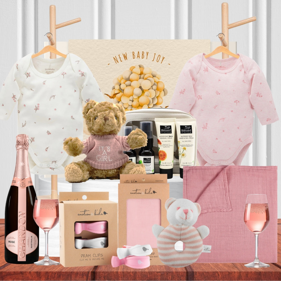 Pink Blessed Baby & Bubbles Hamper