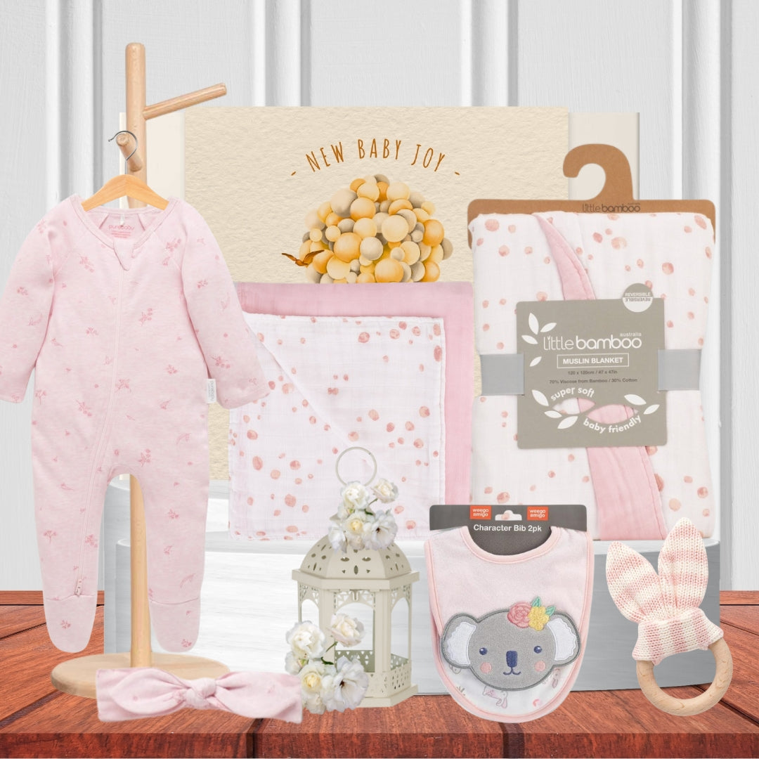 Pink Baby Shower Hamper