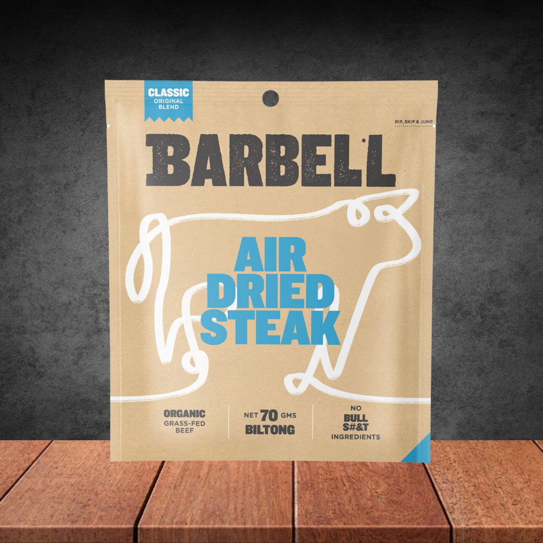 Barbell Biltong Sliced Air Dried Classic Steak 70g