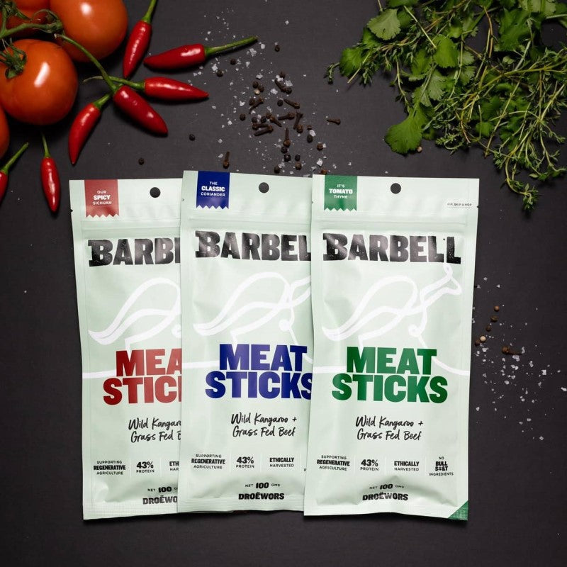 Barbell Droëwors Chilli Meat Sticks 100g