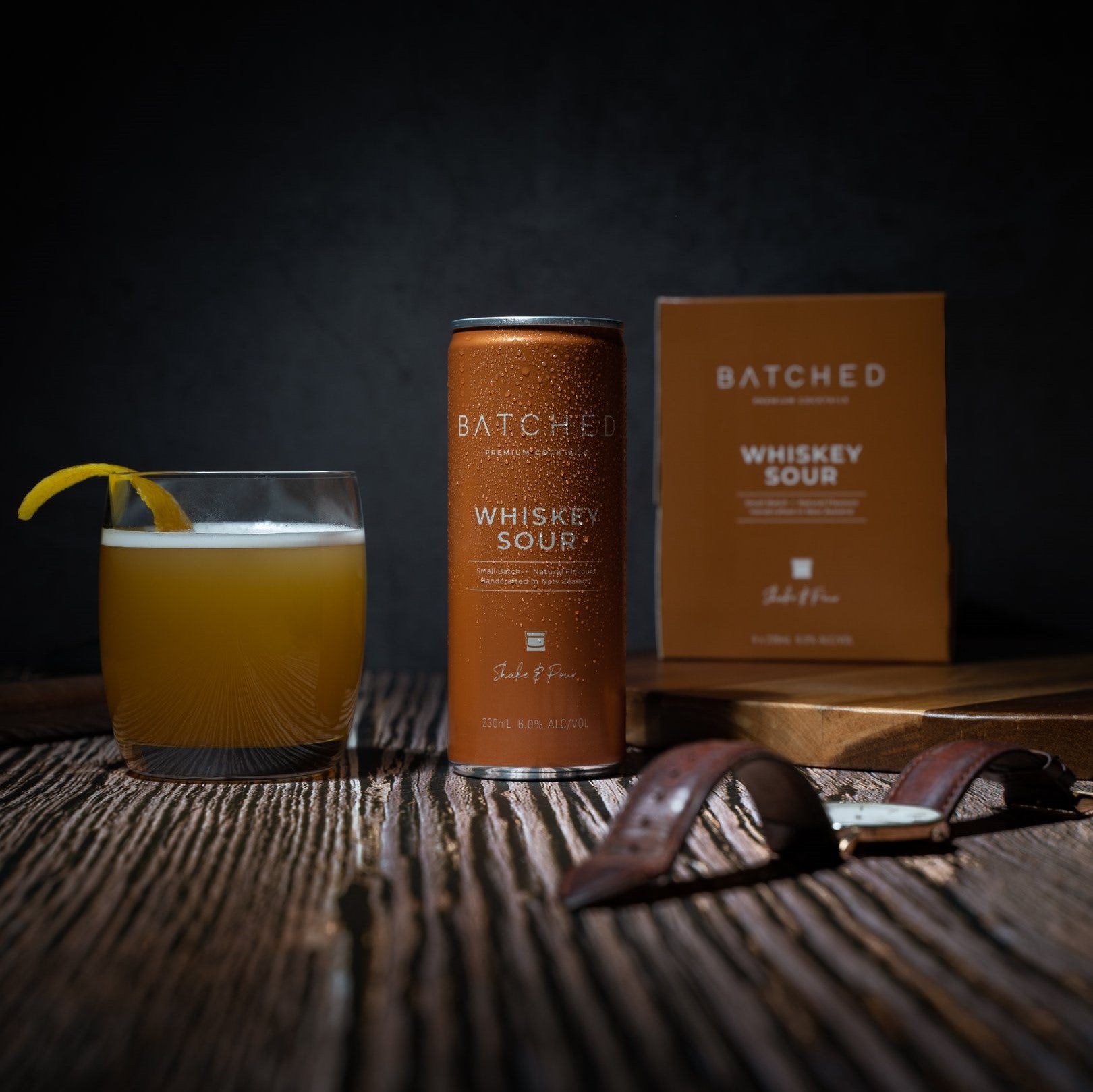 Batched Premium Cocktails Whiskey Sour 230ml