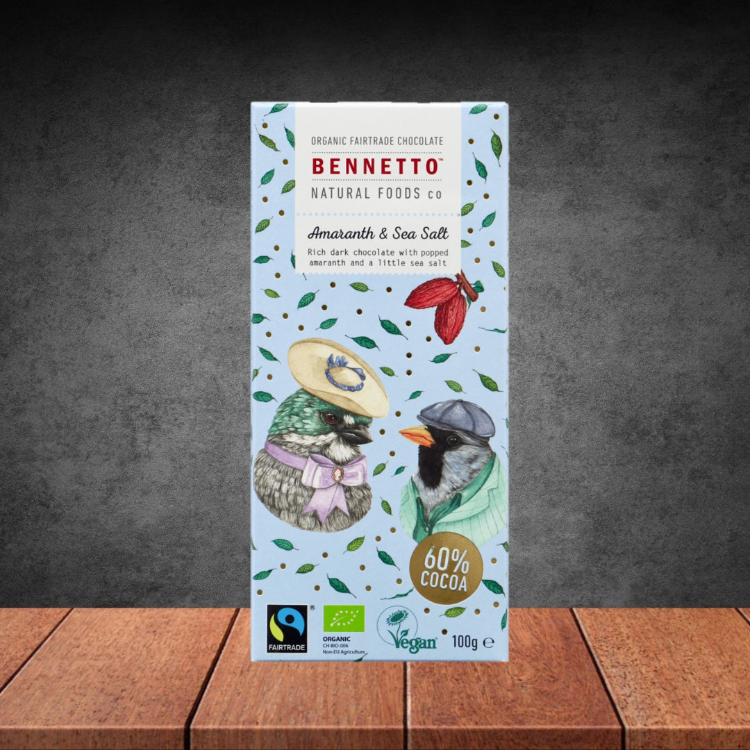 Bennetto Amaranth Sea Salt Chocolate 100g