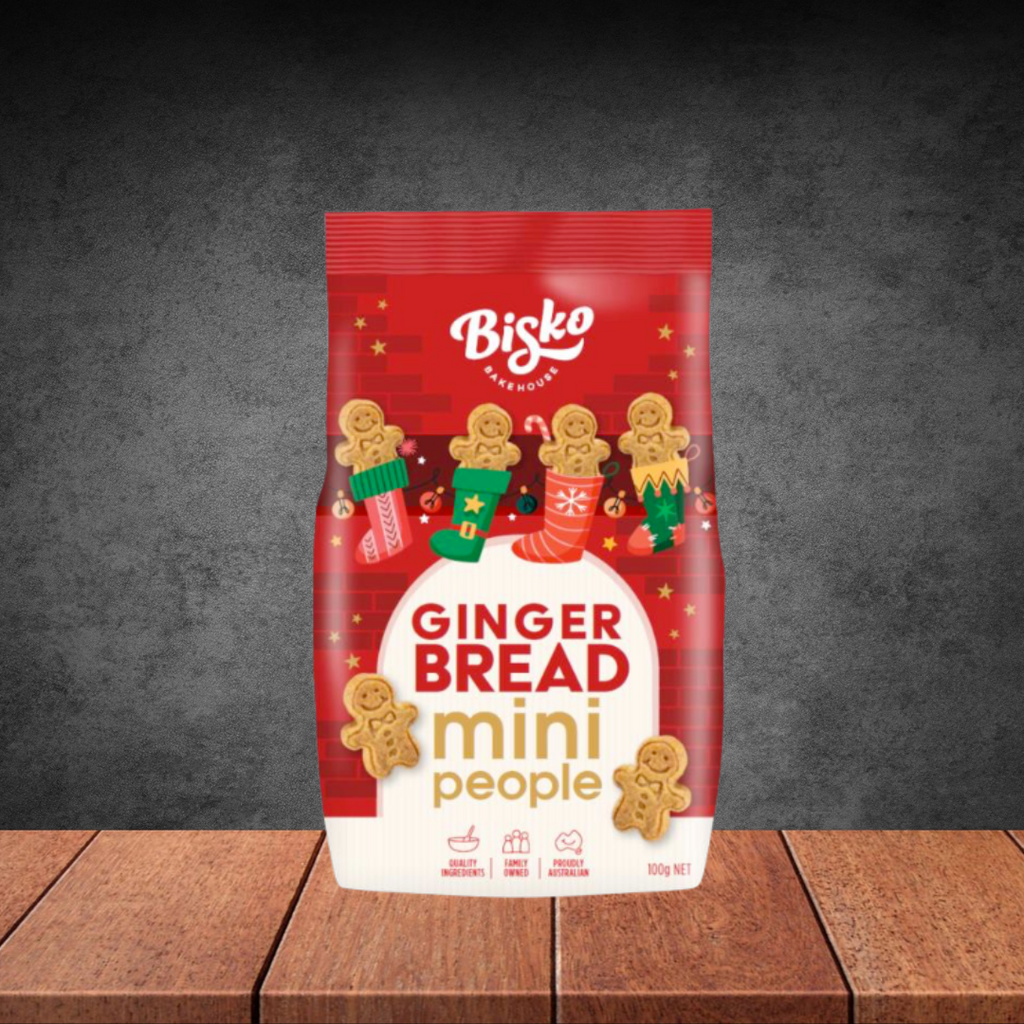 Bisko Mini Xmas Gingerbread People 100g