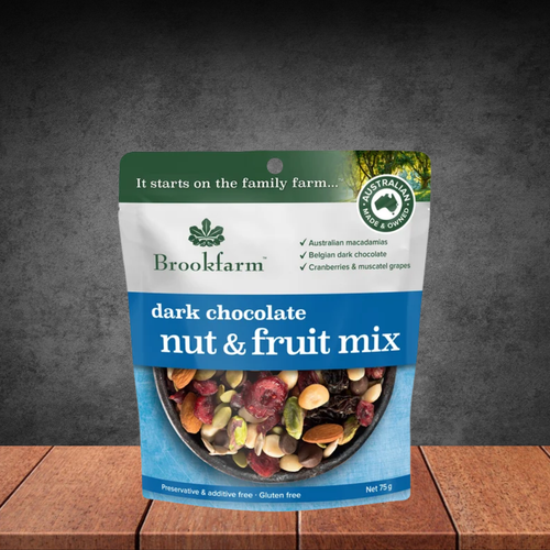 Brookfarm Nut & Fruit Mix Dark Chocolate 36g