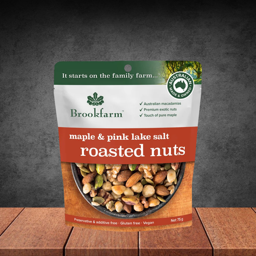 Brookfarm Roasted Nuts Maple & Pink Lake Salt 75G