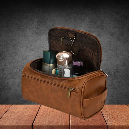 Brown Toiletry Bag