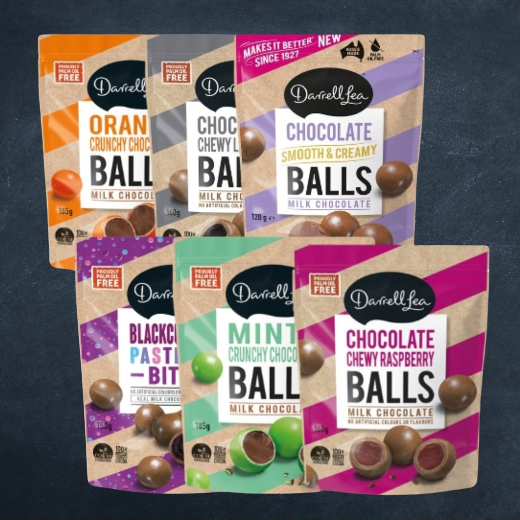 Darrell Lea Chocolate Balls Varieties