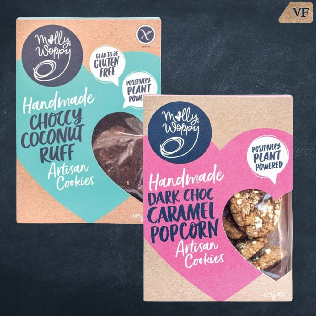 Molly Woppy Vegan Cookies Varieties