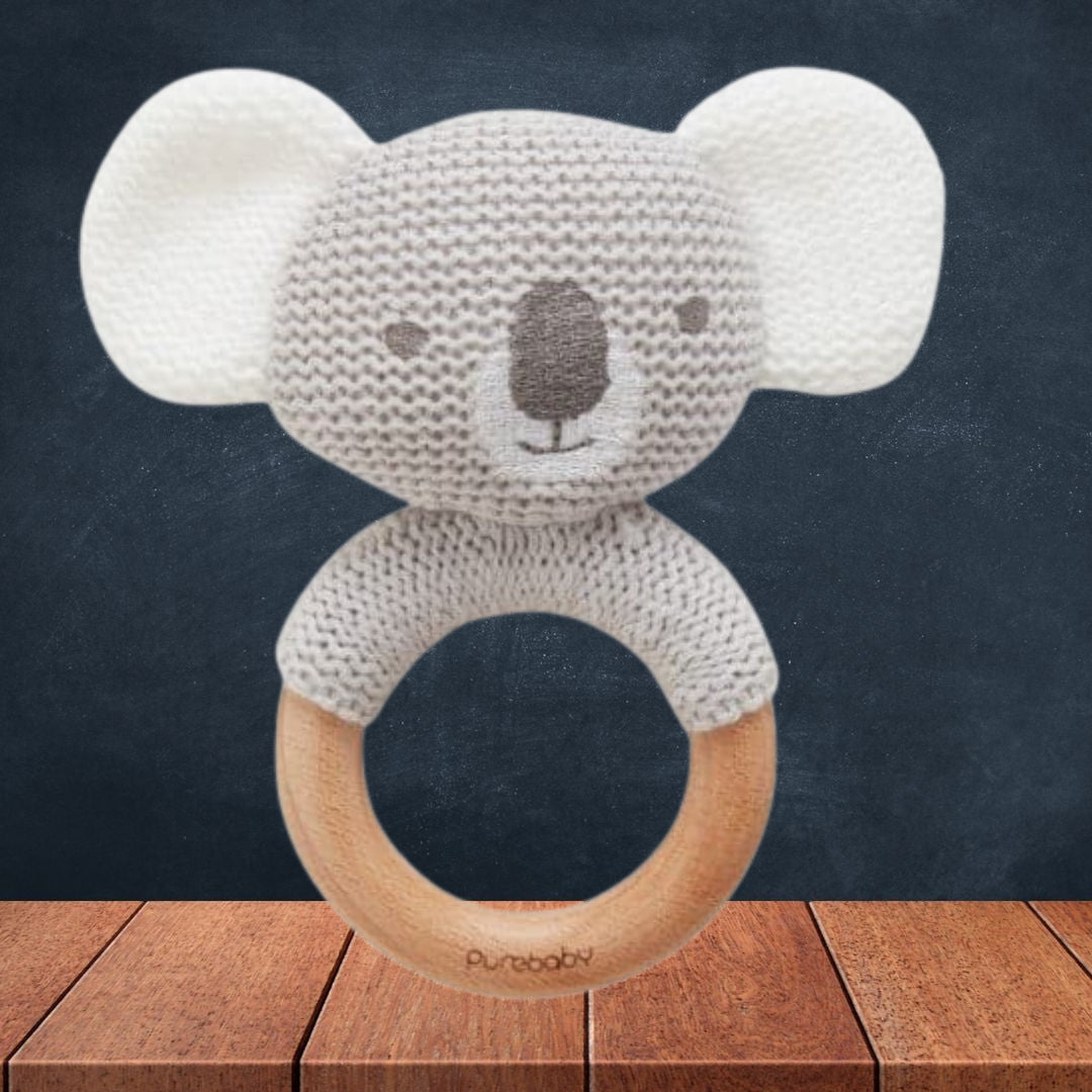 Pure Baby Koala Rattle Teether