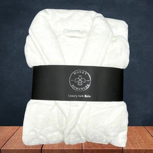 Honey Homeware Luxury White Bathrobe