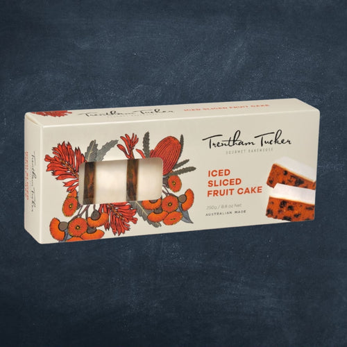 TRENTHAM TUCKER ICED FRUIT CAKE SLICES 250G