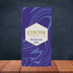 COCOA TREATS BELGIAN MILK CHOCOLATE 100G
