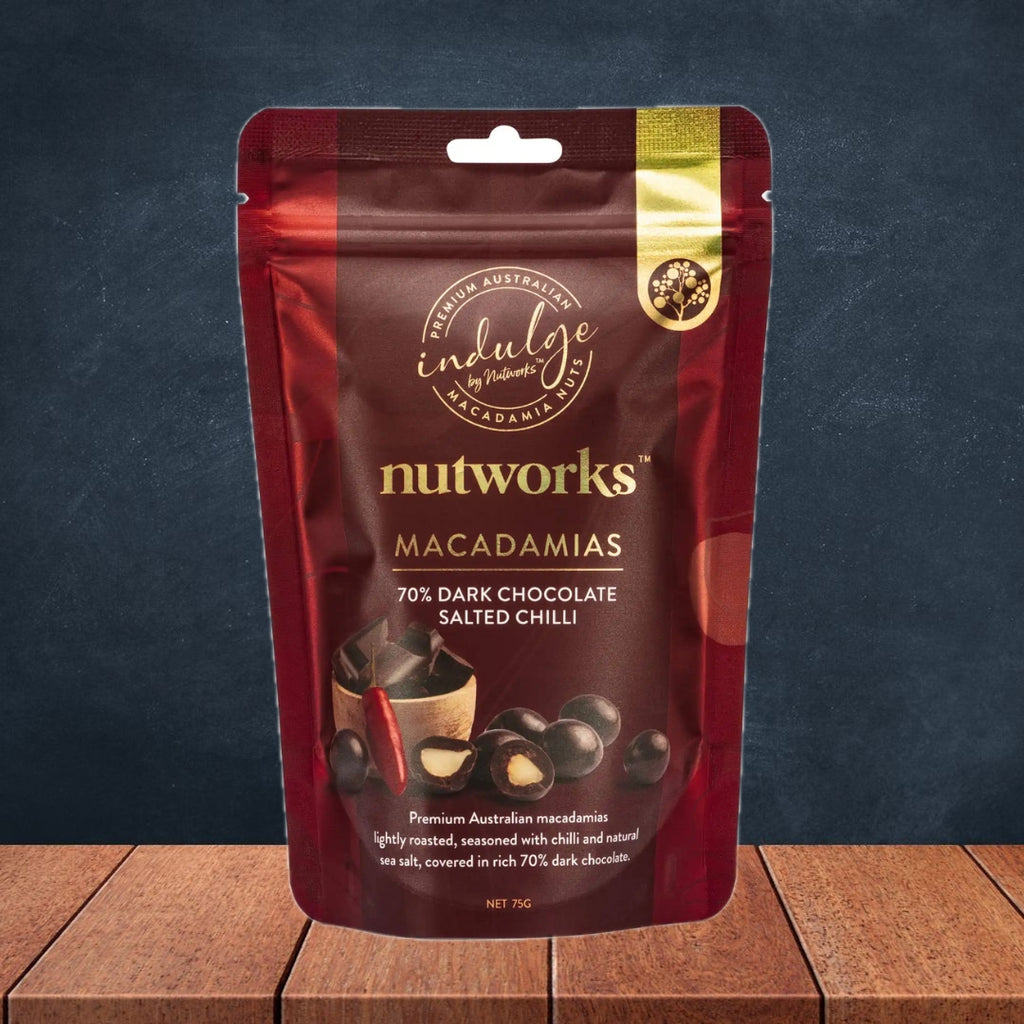 Nutworks Dark Chocolate Salted Chilli Macadamia